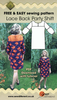 The Lace Back Dress – FREE SEWING PATTERN
