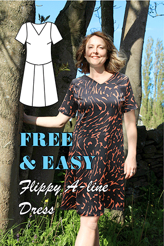 Flippy A-line Dress – FREE SEWING PATTERN