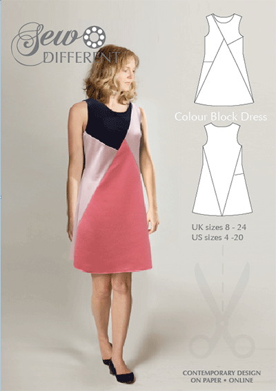 Colour Block Dress – MULTISIZE SEWING PATTERN