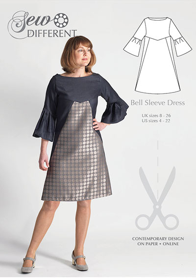 Bell Sleeve Dress – multi-size sewing pattern