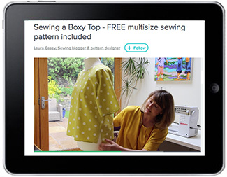 Boxy Raglan Top – Step-by-step video tutorial & FREE sewing pattern