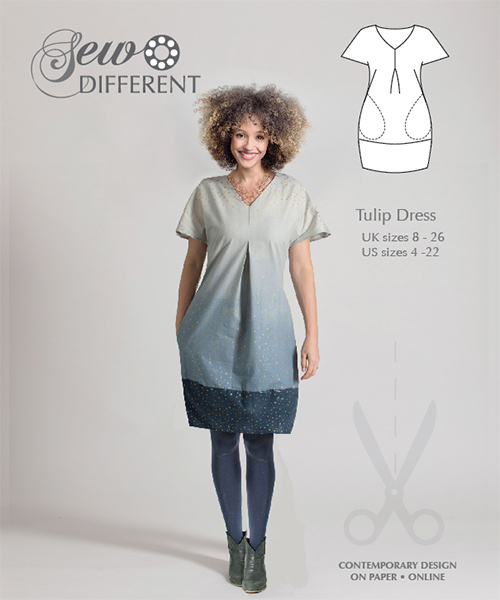 Tulip Dress – Multisize sewing pattern available on paper or to download