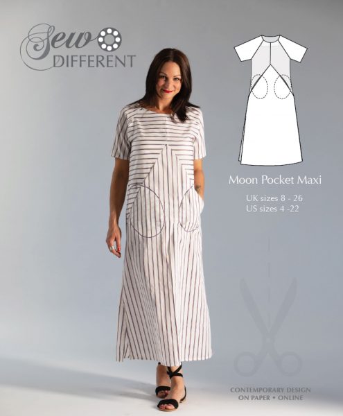 maxi dress pattern with sleeves