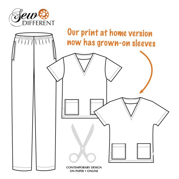 Scrubs paper pattern – Not for profit – Sew Different